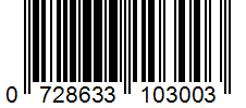 Barcode 0728633103003
