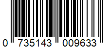 Barcode 0735143009633
