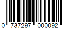 Barcode 0737297000092