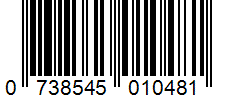 Barcode 0738545010481