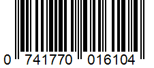 Barcode 0741770016104