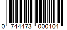 Barcode 0744473000104