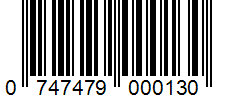 Barcode 0747479000130