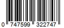 Barcode 0747599322747