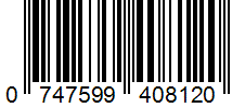 Barcode 0747599408120