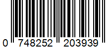 Barcode 0748252203939