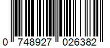 Barcode 0748927026382