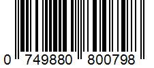 Barcode 0749880800798