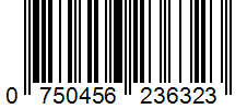 Barcode 0750456236323