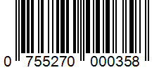 Barcode 0755270000358