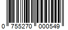 Barcode 0755270000549