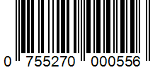 Barcode 0755270000556