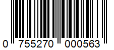 Barcode 0755270000563