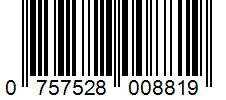 Barcode 0757528008819