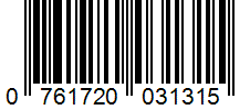 Barcode 0761720031315