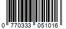 Barcode 0770333051016