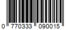 Barcode 0770333090015