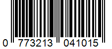 Barcode 0773213041015