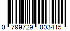 Barcode 0799729003415