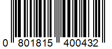 Barcode 0801815400432
