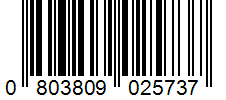 Barcode 0803809025737