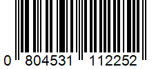 Barcode 0804531112252