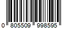 Barcode 0805509998595
