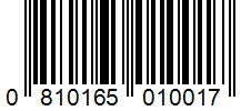 Barcode 0810165010017