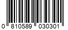 Barcode 0810589030301