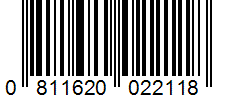 Barcode 0811620022118