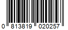 Barcode 0813819020257