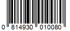 Barcode 0814930010080