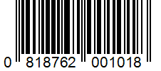 Barcode 0818762001018