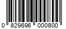 Barcode 0829696000800