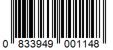 Barcode 0833949001148