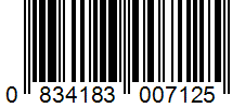 Barcode 0834183007125