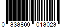 Barcode 0838869018023