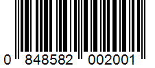 Barcode 0848582002001