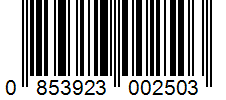 Barcode 0853923002503