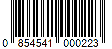 Barcode 0854541000223