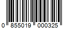 Barcode 0855019000325