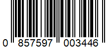 Barcode 0857597003446
