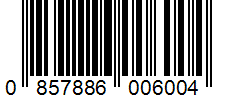 Barcode 0857886006004
