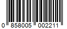 Barcode 0858005002211