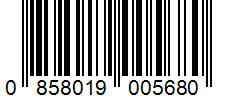 Barcode 0858019005680