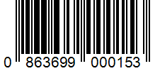 Barcode 0863699000153