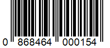Barcode 0868464000154