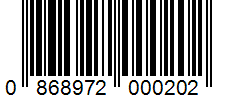 Barcode 0868972000202