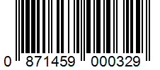 Barcode 0871459000329