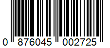 Barcode 0876045002725